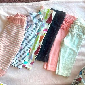 6 Month baby girl pants bundle or sold separately ❤️ NEW not washed